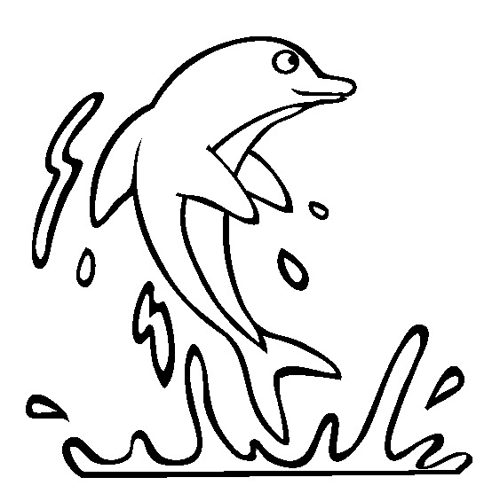 Delfin kolorowanki